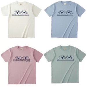 画像: オーガニックコットンTシャツ（ラブ＆ゴル）